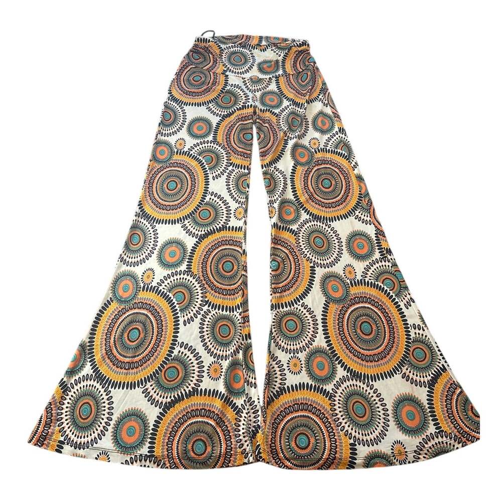 Touch Express Bell Bottom Pants Retro Boho Flare Festival Witchy Fall Halloween